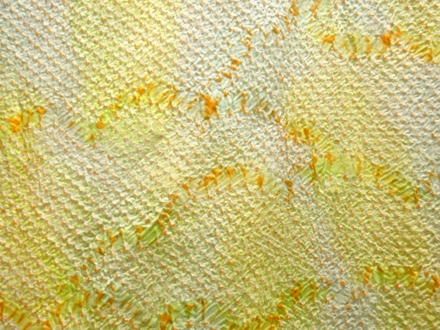  本総絞り雲模様小紋着物